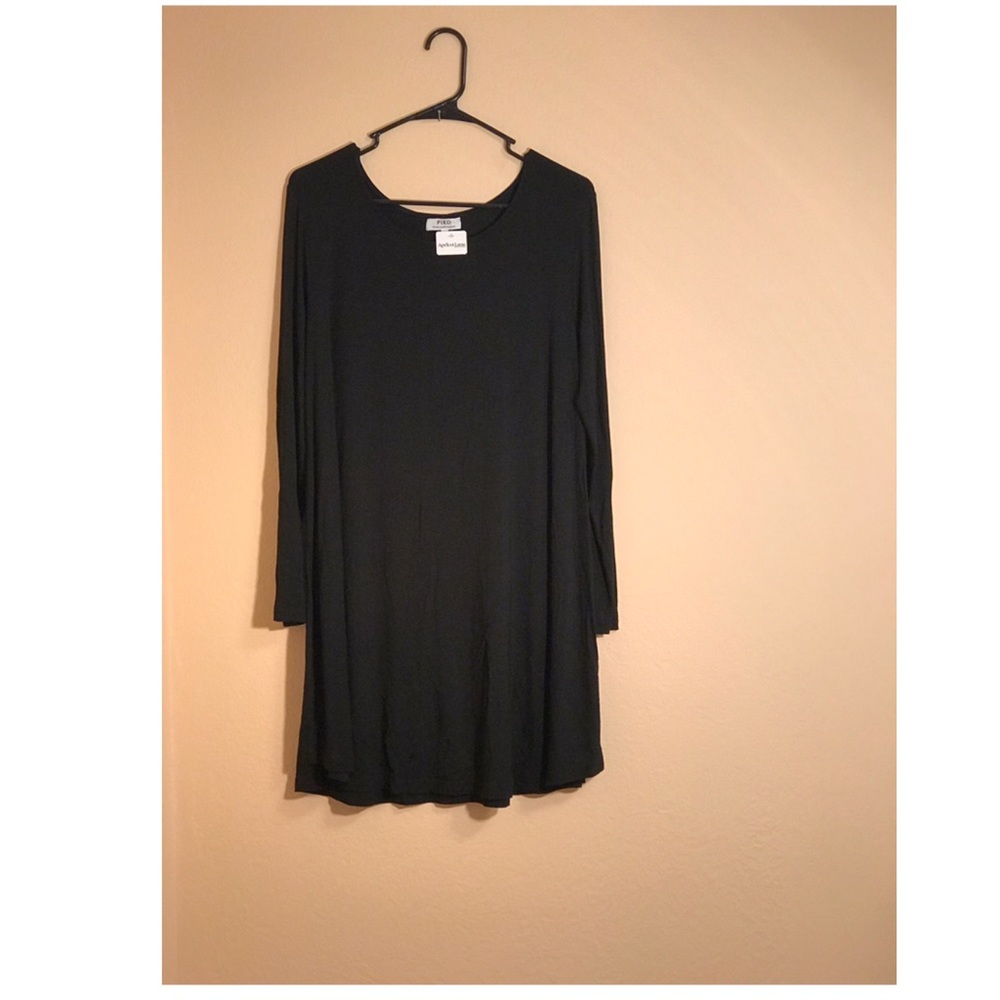 Long sleeve black dress